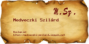 Medveczki Szilárd névjegykártya